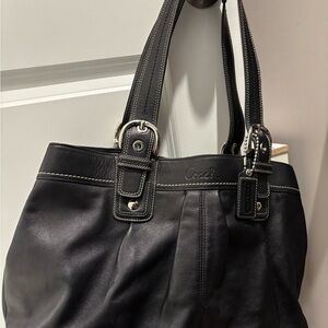 SOLD Coach Black Leather Shoulder Bag SOLD